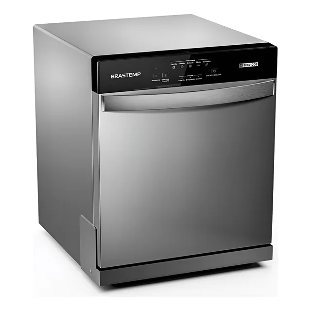 Lava Louças Brastemp Cinza Metálico 08 Serviços