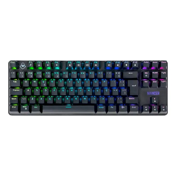 Teclado Mecanico Mancer Ghoul Mk3 Rgb Abnt2 Switch Huano Red