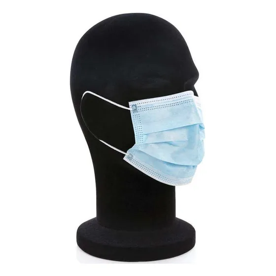 Mascarilla Desechable 3 Pliegues Cj 50un Steelpro-mimbral Color Azul