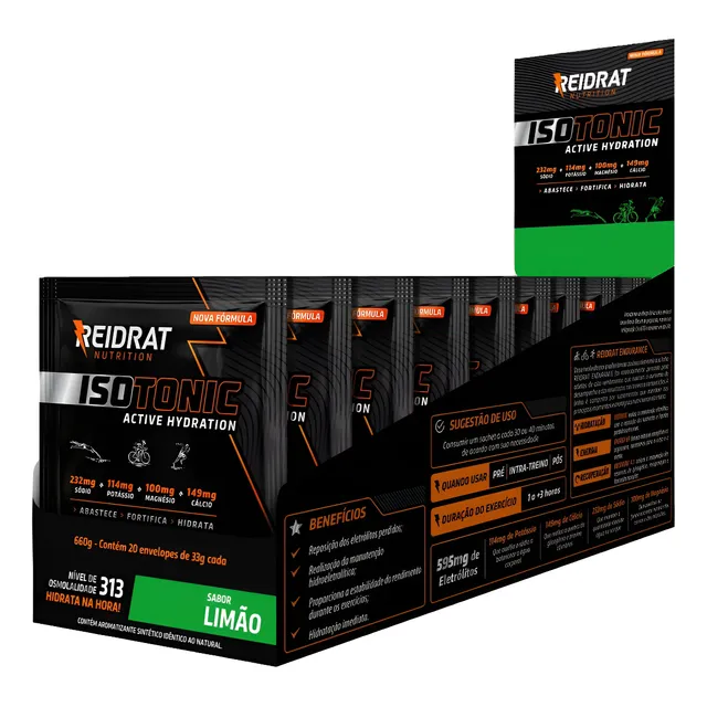 Isotônico Isotonic Reidrat Power Display 20 Un. X 33g