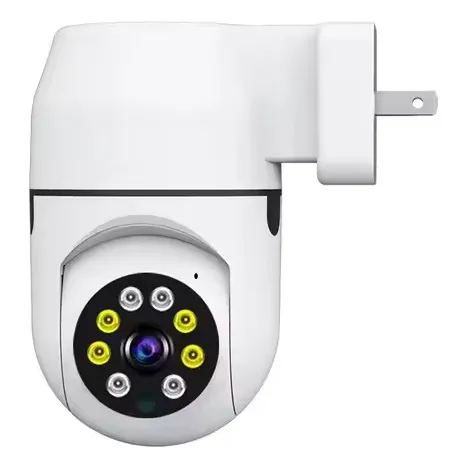 Cámara Wifi Hd 360° Nocturna Enchufe Micrófono Ptz Alarma