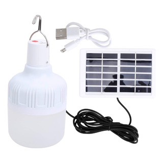 Lampara Bombilla Led Solar Foco De Carga Solar Y Electrico Lampara Bombilla Led Solar Foco De Carga Solar Y Electrico
