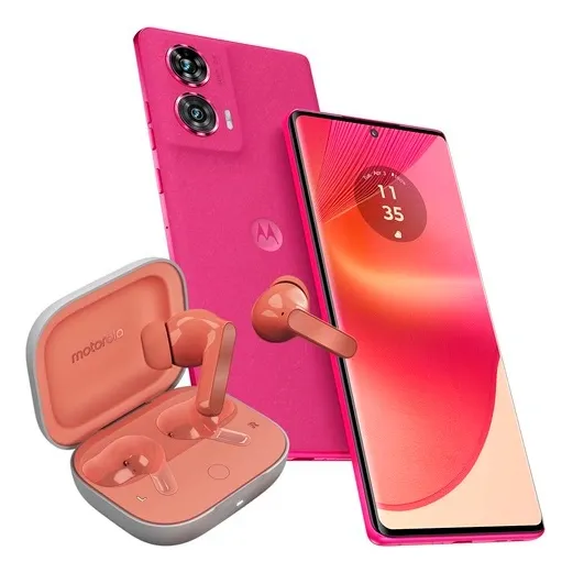 Motorola Edge 50 Fusion 5g + Moto Buds Rosa 256 Gb 16 Gb Ram