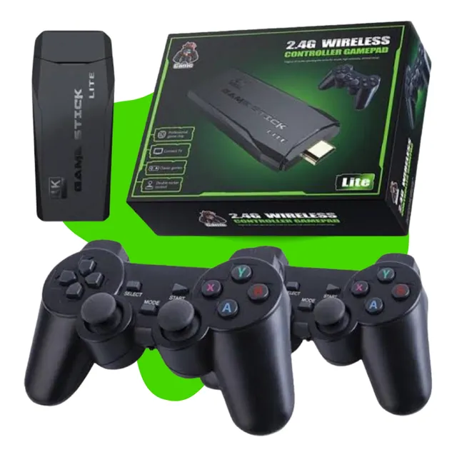 Adaptador  Video Game 20mil Jogos 2 Controles 4k Hdmi Stick