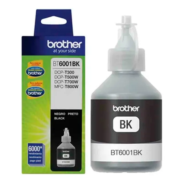 Botella De Tinta Brother Original Bt6001bk Negro