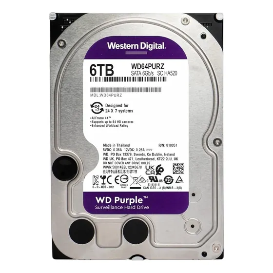 Disco Duro Interno  6 Tb Wester Digital  Cctv