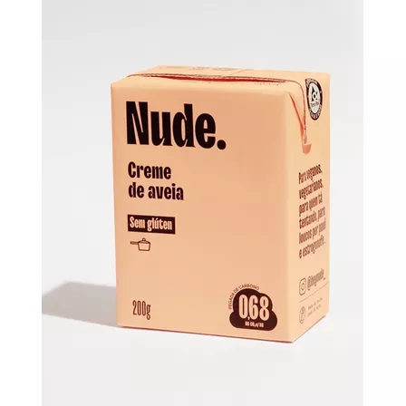 Creme de Leite de Aveia Nude 200g Sem Glúten Vegano