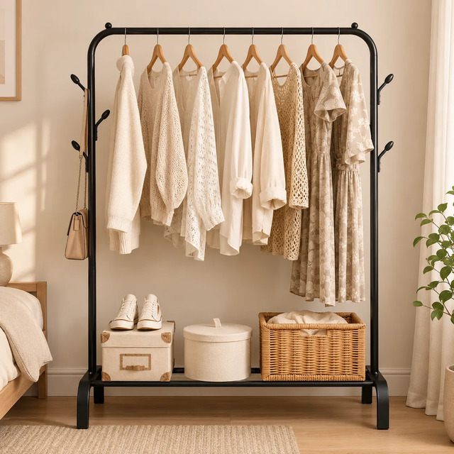 Arara Cabideiro Para Organizador Closet Aço Loja 150x110cm Arara Cabideiro Para Organizador Closet Aço Loja 150x110cm
