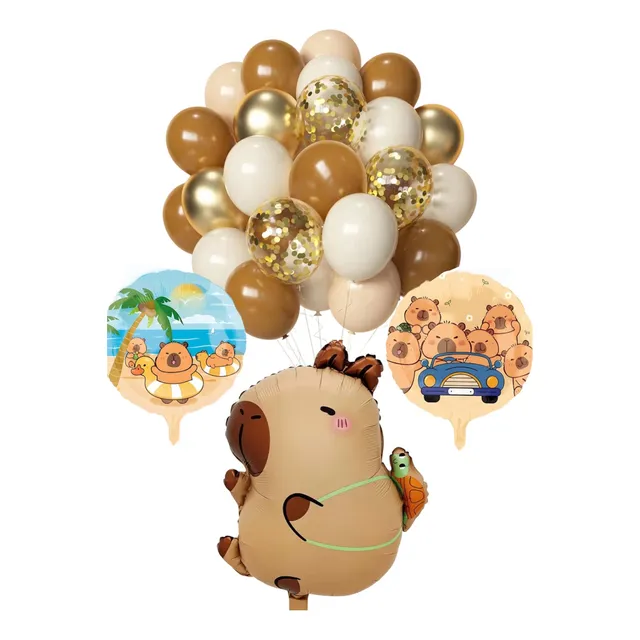 Pack De 25 Globos Capibara Tendencia 2025 !!