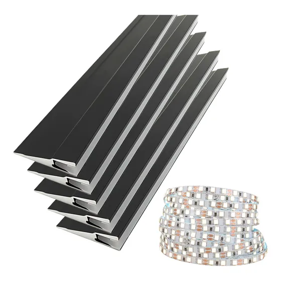 Paquete De 5 Perfiles De Aluminio Led Ultrafino Lámpara H7 M