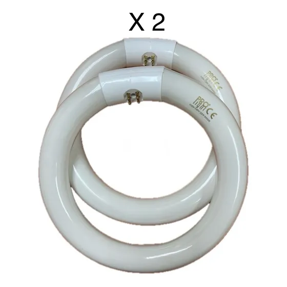Bombillo Circular Fluorescente 22w Luz Blanca Classic Lux 2u