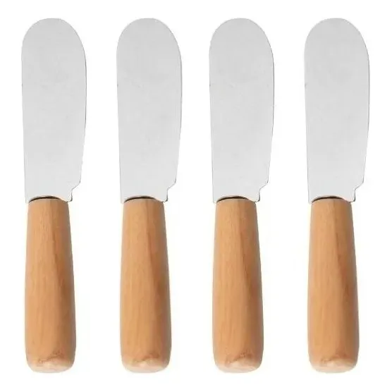 Set Untadores X2 Untador Manteca Desayuno Metal Madera