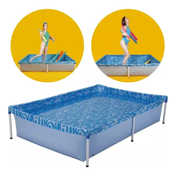 Piscina Estrutural Retangular Mor 1000 Litros Infantil Pvc