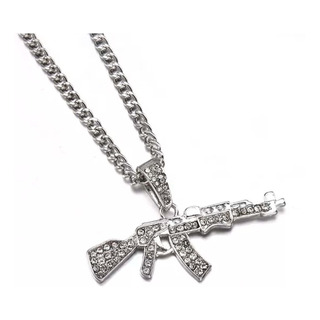 Collar Ak-47 Metralleta Arma Fusil Aleación Alta Calidad Collar Ak-47 Metralleta Arma Fusil Aleación Alta Calidad