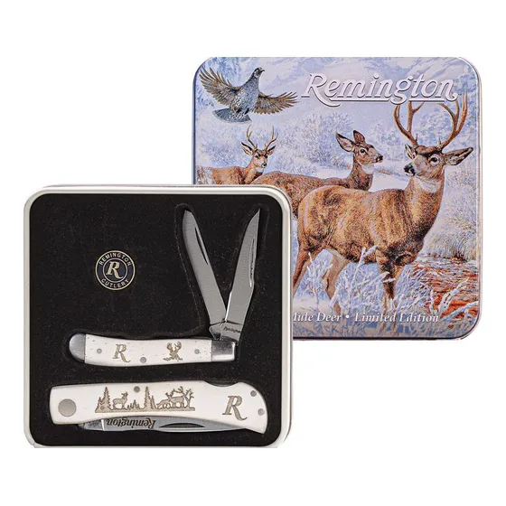Set De Clásicas Cortaplumas Remington Mule Deer