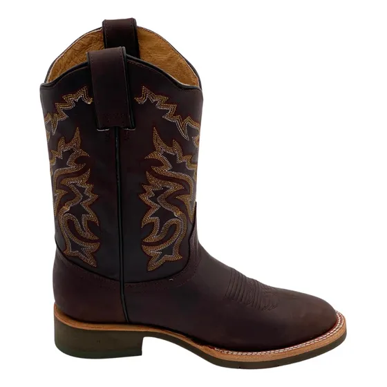 Bota Vaquera Hombre Montana Crazy Cafe Punta Oval Suela Flex
