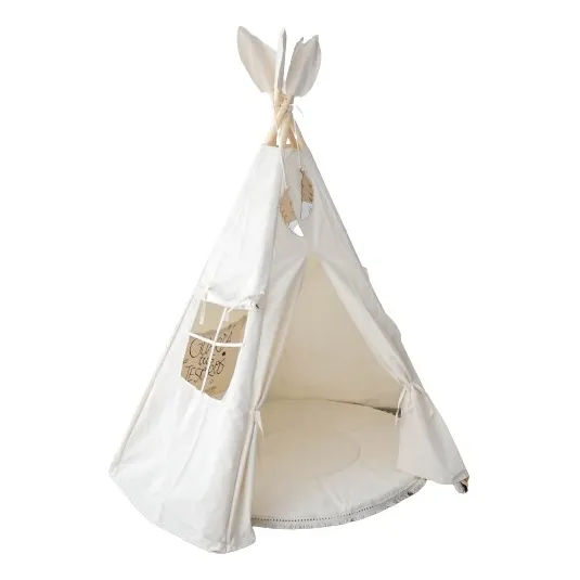 Carpita Tipi + Alfombra Cruda Carpa India Infantil Pijamada