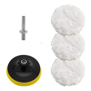 Kit De Borlas De Lana Para Pulir Auto, Para Taladro, 4 PuLG Kit De Borlas De Lana Para Pulir Auto, Para Taladro, 4 PuLG