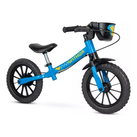 Bicicleta Equilíbrio Balance Bike Azul Sem Pedal - Nathor Bicicleta Equilíbrio Balance Bike Azul Sem Pedal - Nathor