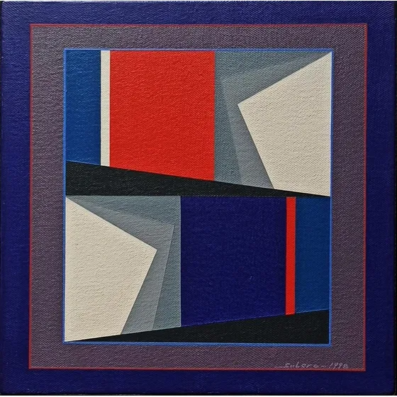 Oswaldo Subero, Pieza Unica, Pintura Bidimensional 30x30 Cms