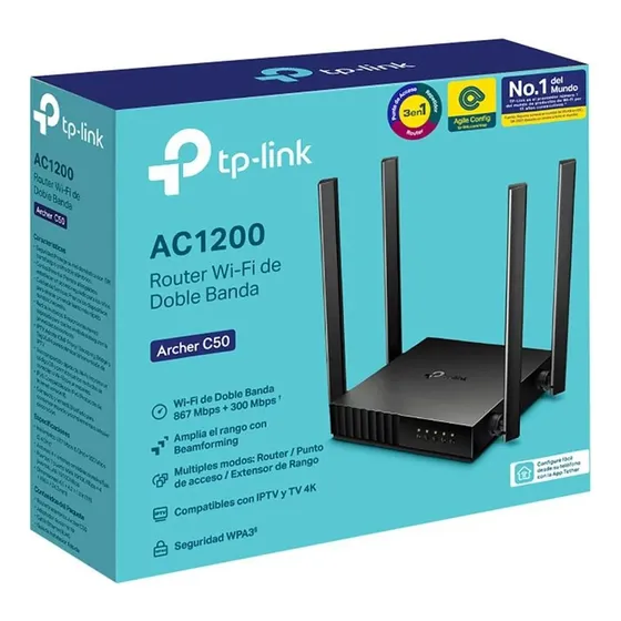 Router Tp-link Ac1200 Doble Banda Archer C50 4 Antenas