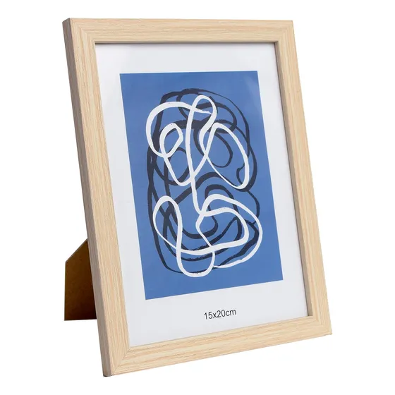 Portarretrato En Madera Color Natural Para Foto 20x30 Cms.