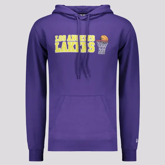 Moletom New Era Nba Los Angeles Lakers Core Roxo