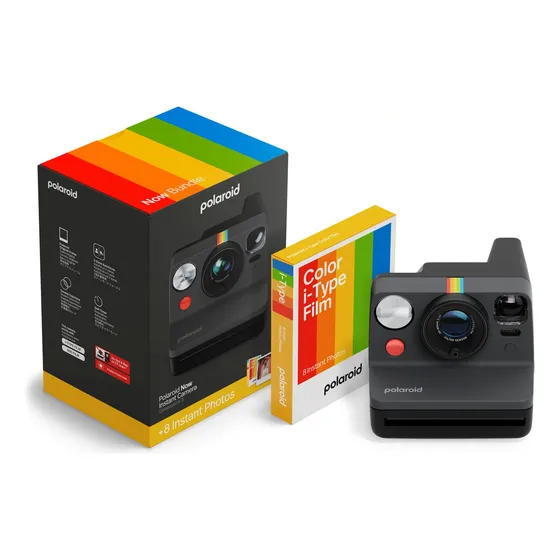 Polaroid - Now Gen 3 Instant Camera + Color Film Bundle (8 P