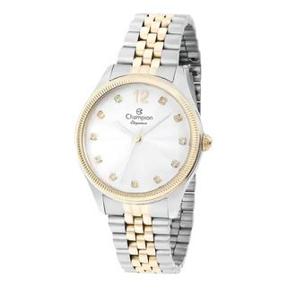 Relógio Champion Prata Dourado Feminino Cn24011s Cor Do Bisel Prata E Dourado Relógio Champion Prata Dourado Feminino Cn24011s Cor Do Bisel Prata E Dourado