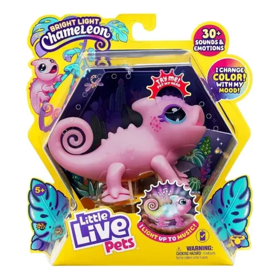 Camaleón Interactivo Con Luz Y Sonido Little Live Pets