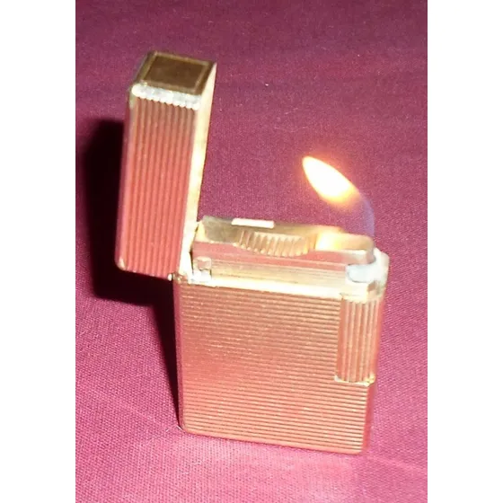 Encendedor Dupont París Enchapado Oro Funcionando.