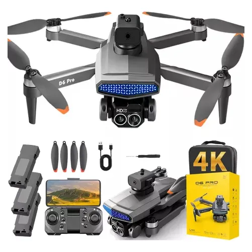 Remoto Control Drone Sin Escobillas Con Hd Cámara 3 Baterías