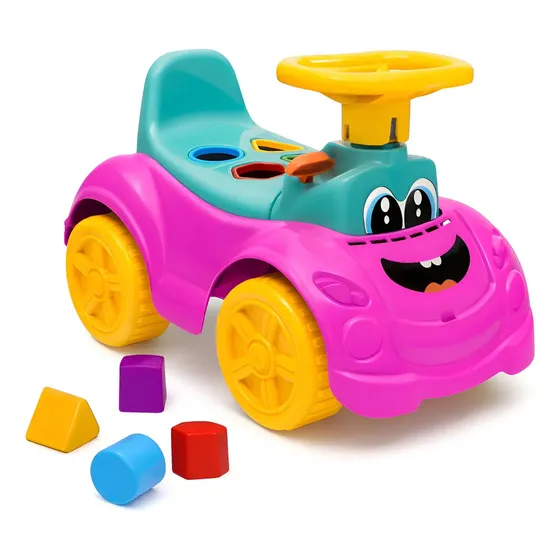 Quadriciclo Totokinha Sport Infantil Rosa Cardoso com Buzina e Cesta