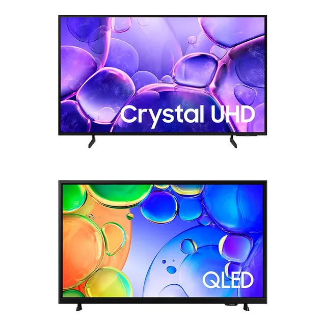 Tv Samsung 55 Crystal 4k + Smart Tv 43 Qled Full Hd