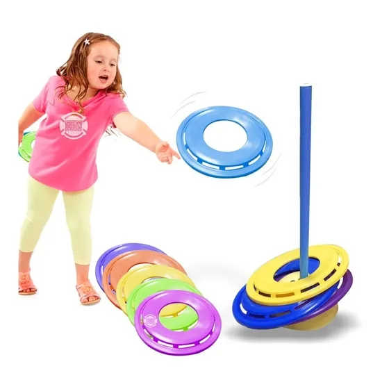 Juego Embocar Lanzar Punteria Frisbee Aros Niños Habilidad