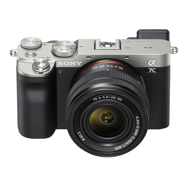 Cámara Full-frame Alpha 7c Con Lente Sel2860 Ilce-7cl Color Plata
