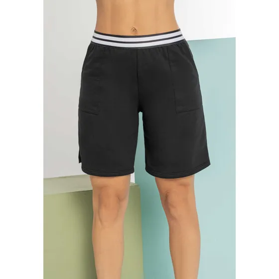 Bermuda Short Mujer Negro Atypical 101953
