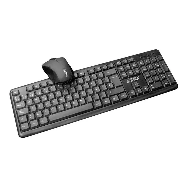 Kit Combo Teclado Mouse Alambrico Usb Airmax Gmk-1 Español