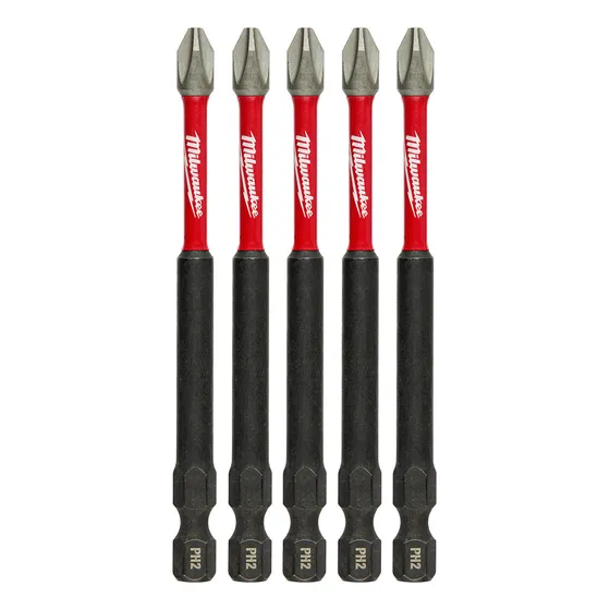 Set 5 Puntas Phillips Ph2 Milwaukee 48-32-4564 3-1/2pul