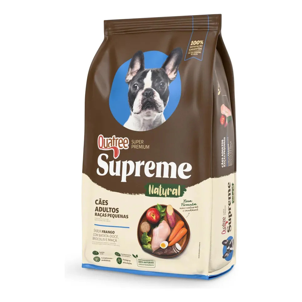 Ração Quatree Super Premium Supreme Cão Adulto Raças Pequenas Seca 10 Kg Ração Quatree Super Premium Supreme Cão Adulto Raças Pequenas Seca 10 Kg