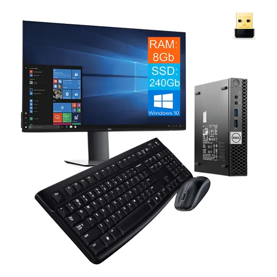 Mini Computador Dell I5 6° Gen Ssd240gb 8gb Ddr4 W10 Combo
