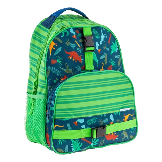 Mochilas Escolar Amplia 40 Cm- Dinosaurio Stephen Joseph