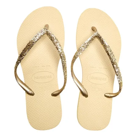 Chinelo Feminino Havaianas Glitter Ii - Primavera/verao 0154-areia Liso 35/36