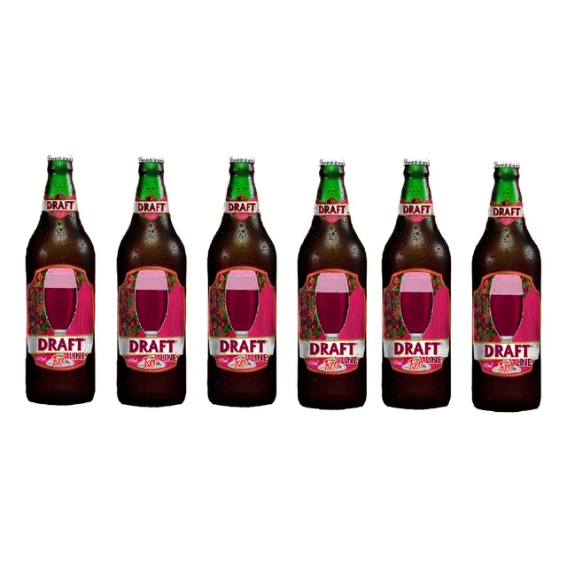 Chopp De Vinho Draft Garrafa 600ml Kit Com 6 Unidades