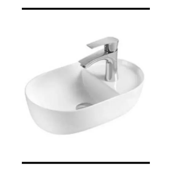 Eut Lavamano Mini Tipo Taza Blanco Brillo Sobre Poner 27x42