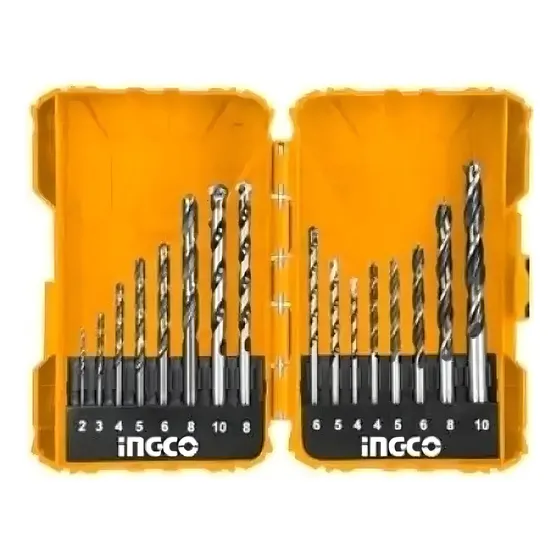 Set Mechas Para Metal Pared Madera 16 Pcs Ingco Akdl11601