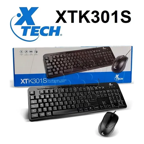 Combo Teclado Y Mouse Usb Xtech Español - Sku: Xtk301s