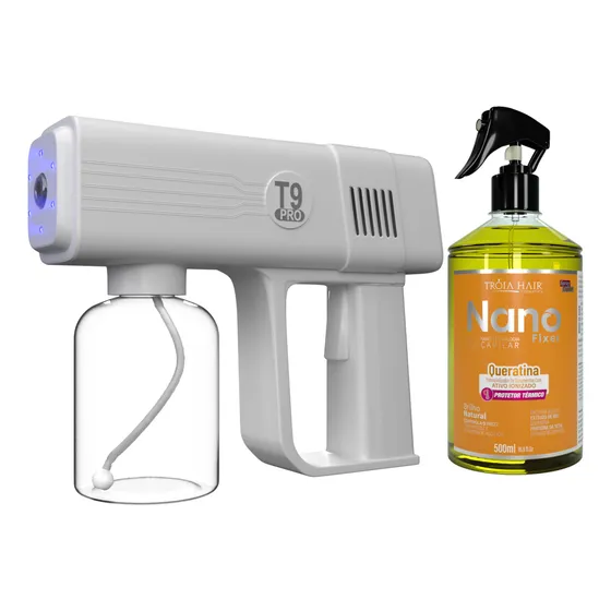 Kit Pistola Pulverizadora Capilar K6x + Nano Fixer Queratina