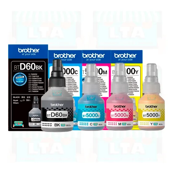 Pack 4 Botellas Tinta Original Impresora Brother Dcp-t420w