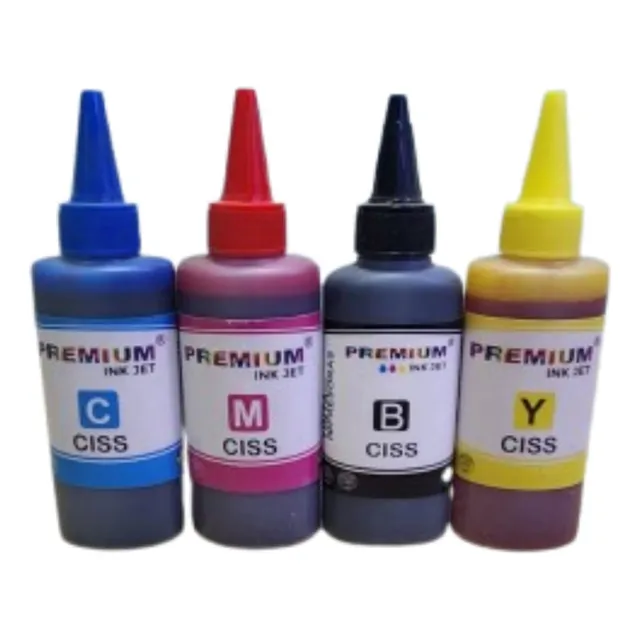 Tinta 100ml Para Recargar Sistema Impresoras Hp Canon Epson